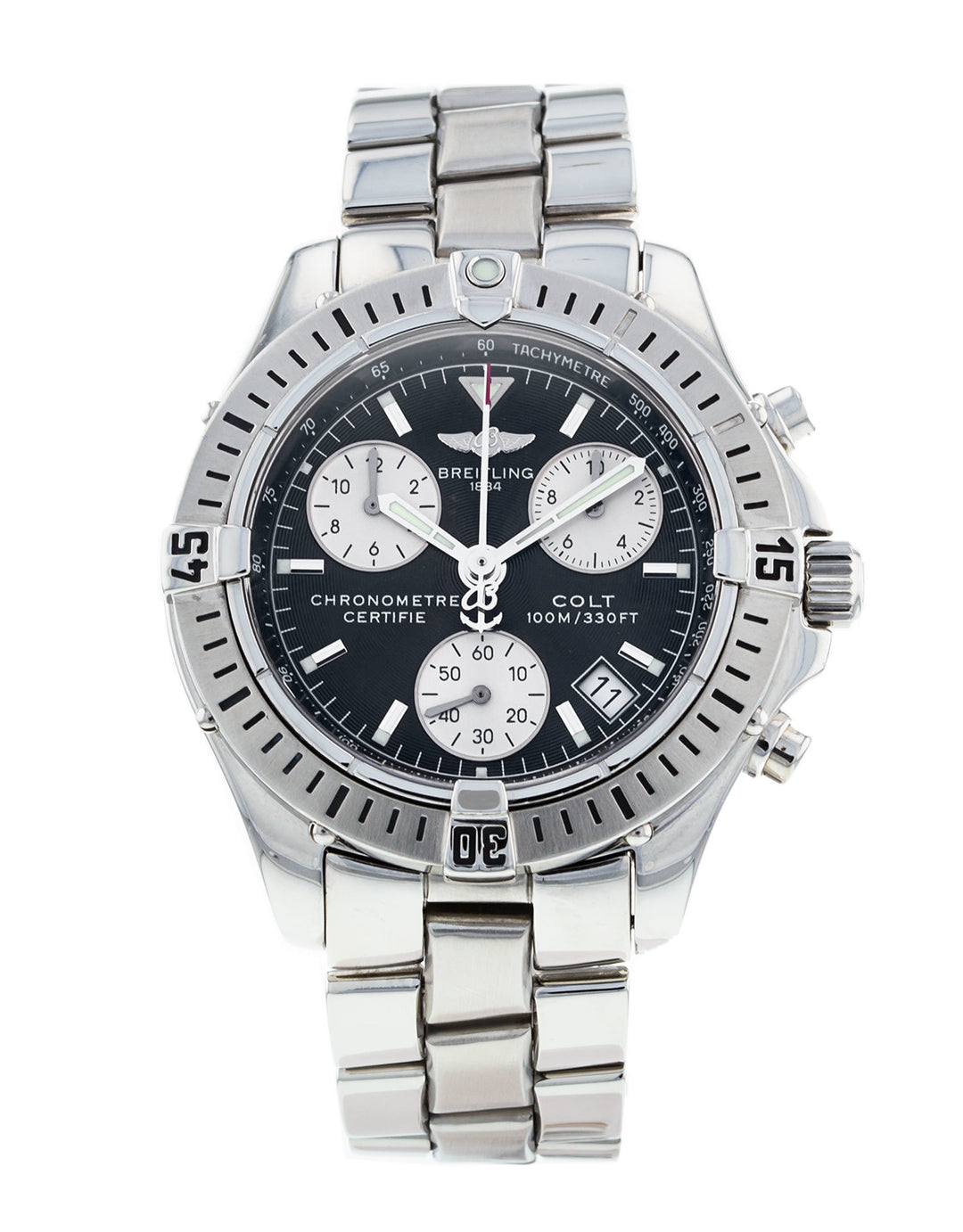 Breitling Colt 38mm Steel Quartz Chronograph Sports Watch