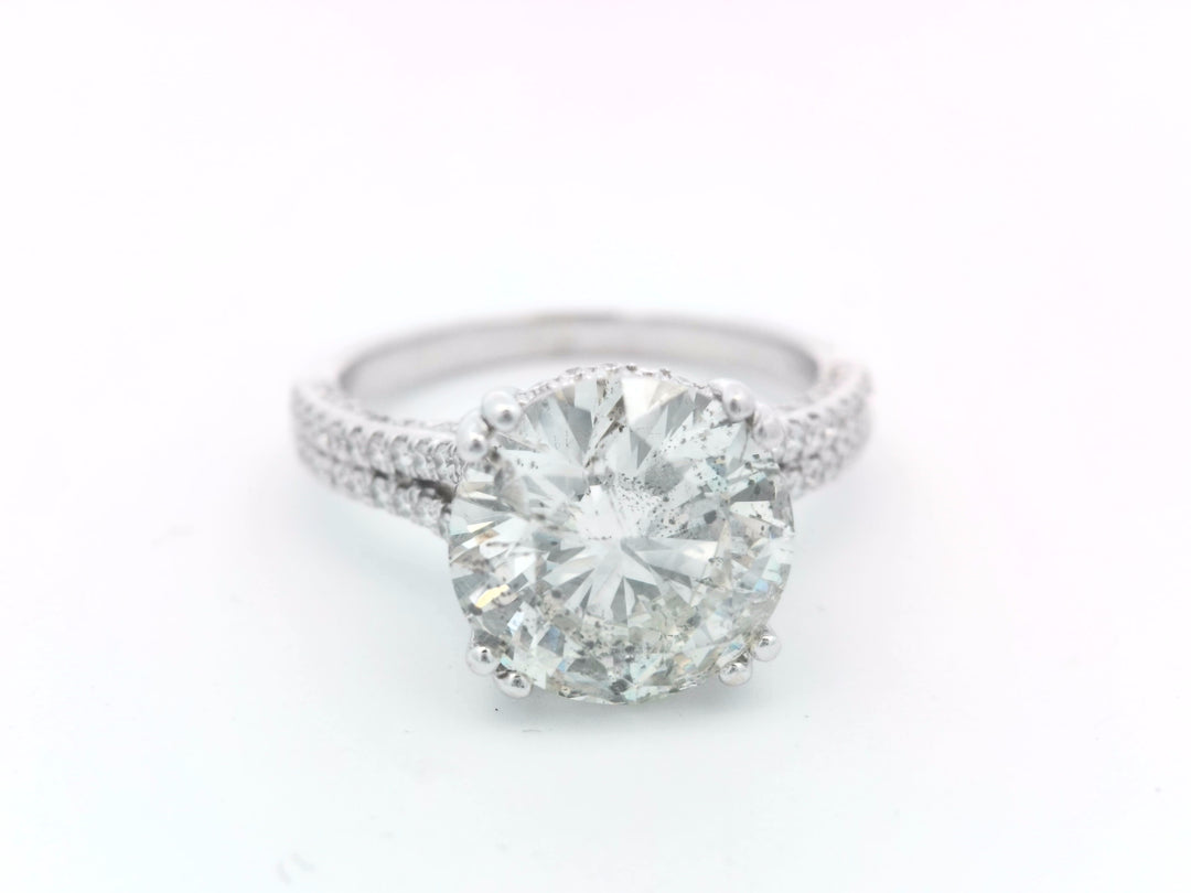 18K White Gold 3.26ct GIA Diamond Engagement Ring