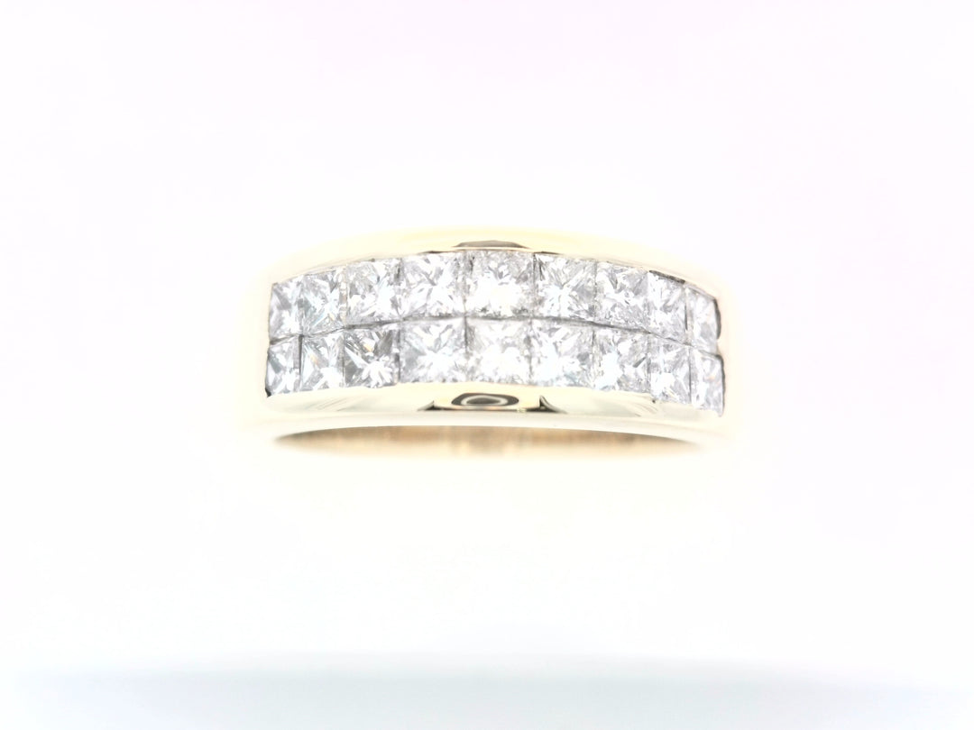 18K Yellow Gold 1CT Diamond Vintage Anniversary Ring