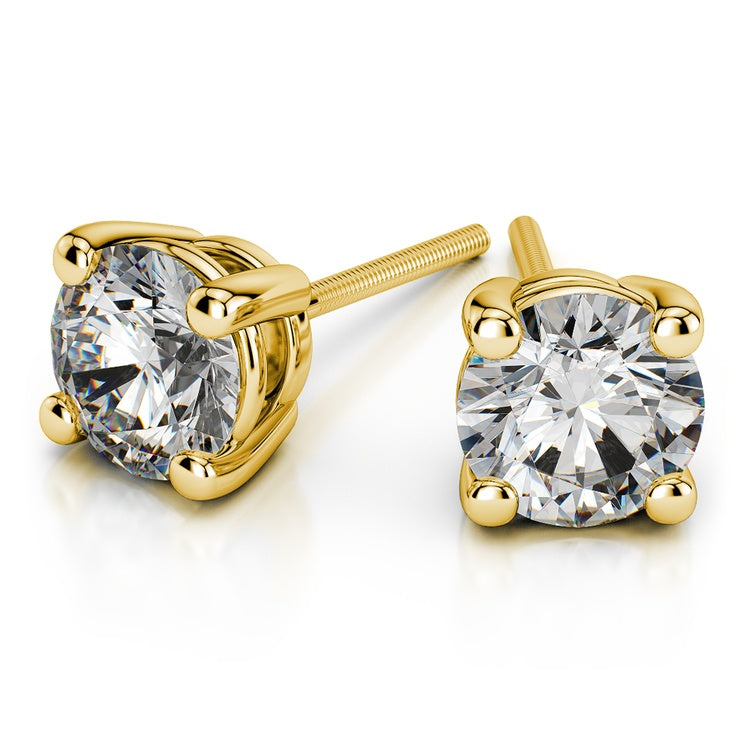 18K White Gold 1.50ctw Diamond Stud Earrings