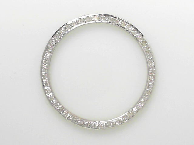 14K White Gold 1.00ct Diamond Rolex Bezel Upgrade