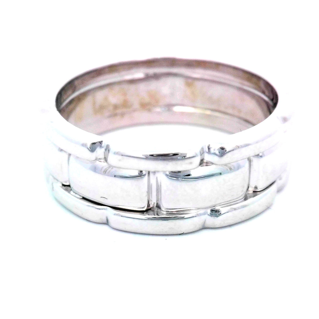 14kt White Gold Men's Classic Wedding Band, 8mm