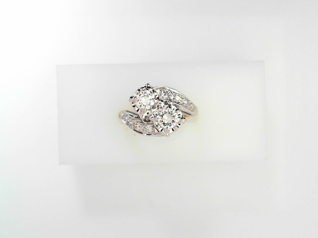 14K Gold Vintage .65ct Round Diamond Engagement Ring