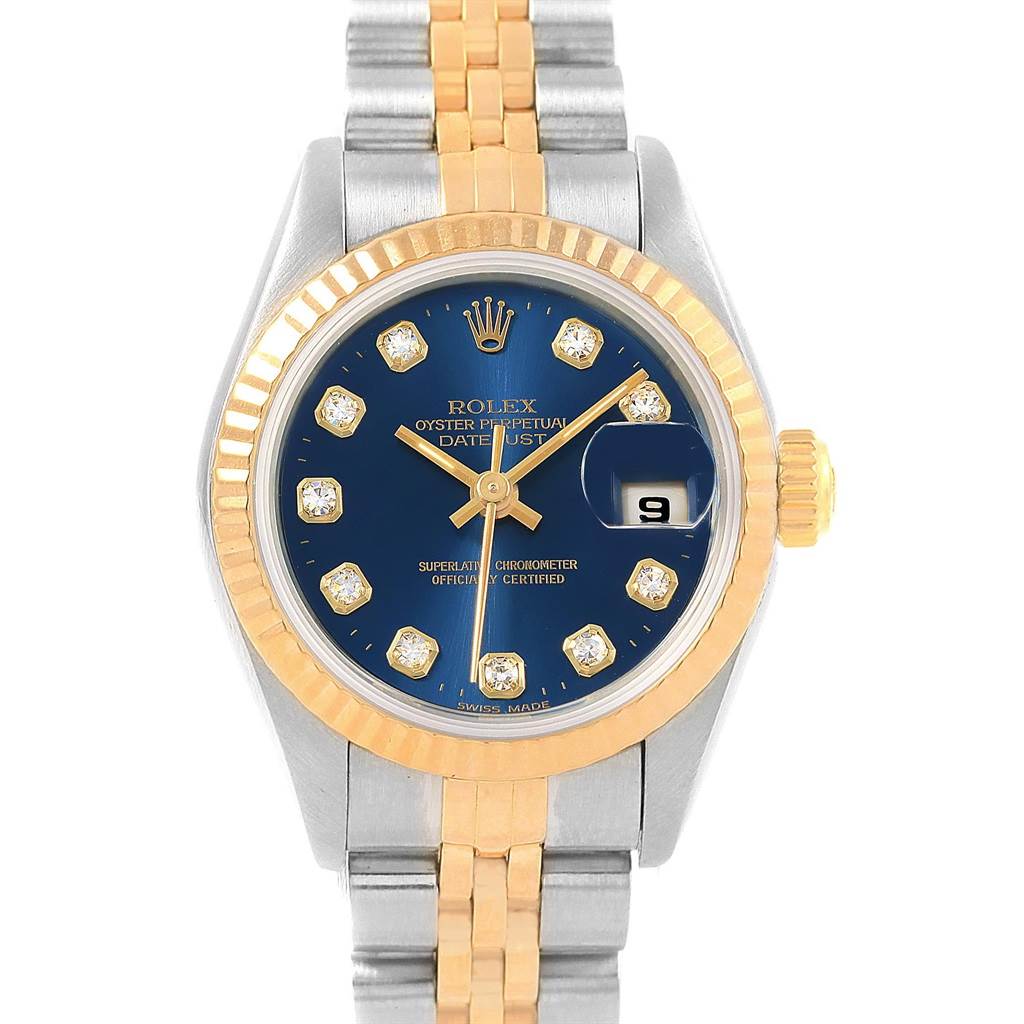 1986 Rolex Datejust 26mm Diamond Dial Vintage Womens Watch