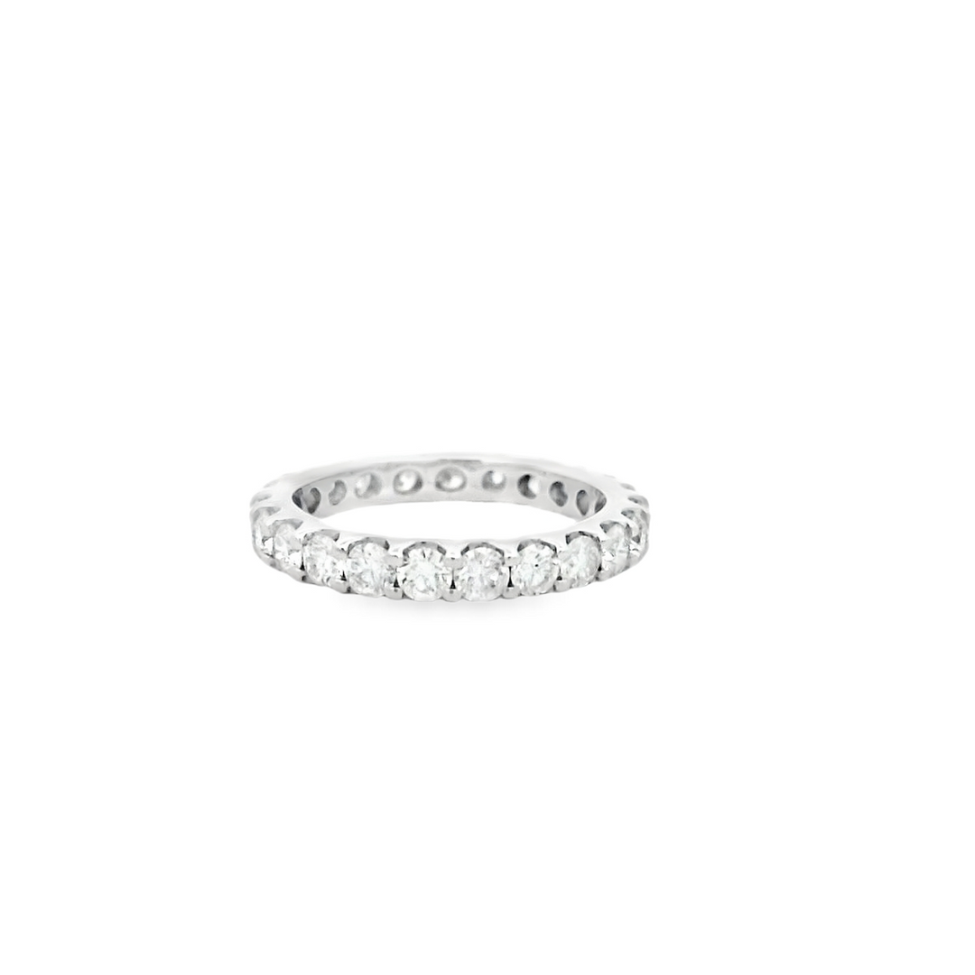 18kt White Gold 1.50ctw VS1 Diamond Full Eternity Wedding Band
