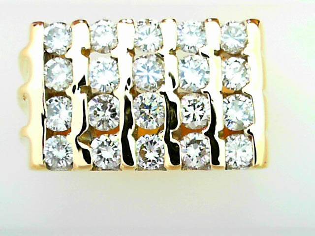 18K White Gold 2.00ctw Diamond Men's Luxury Ring