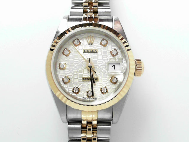 2001 Rolex Datejust 26mm Diamond Dial Two-Tone Ladies Watch