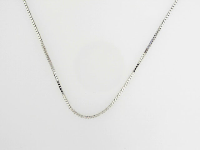 Classic 14K Gold Box Chain Necklace | 18 Delicate Design