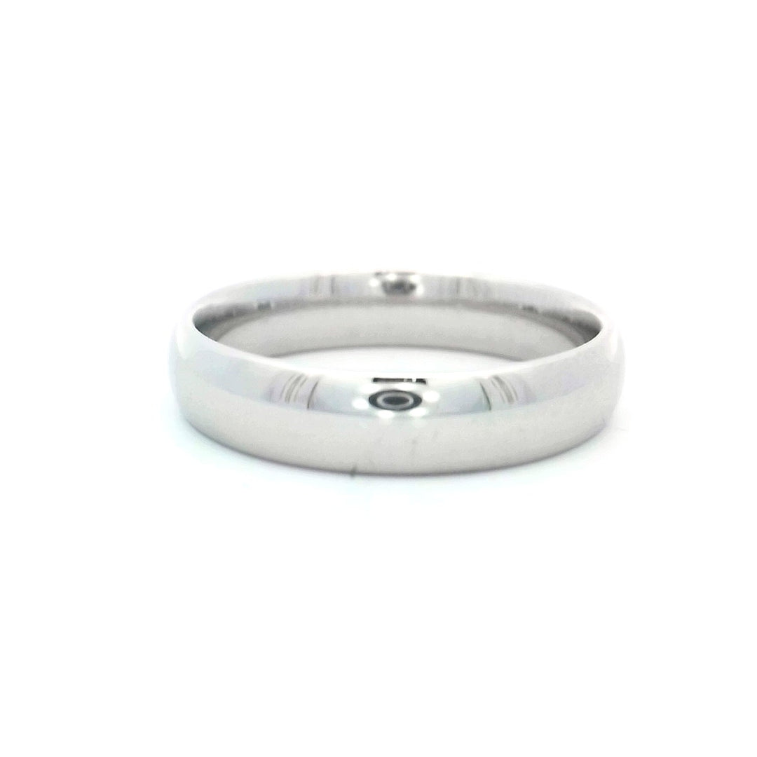 Platinum 5mm Comfort Fit Men's Wedding Band, Size 10