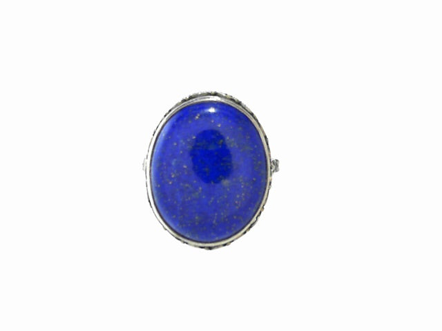 Midnight Blue Lapis 925 Silver Cocktail Ring