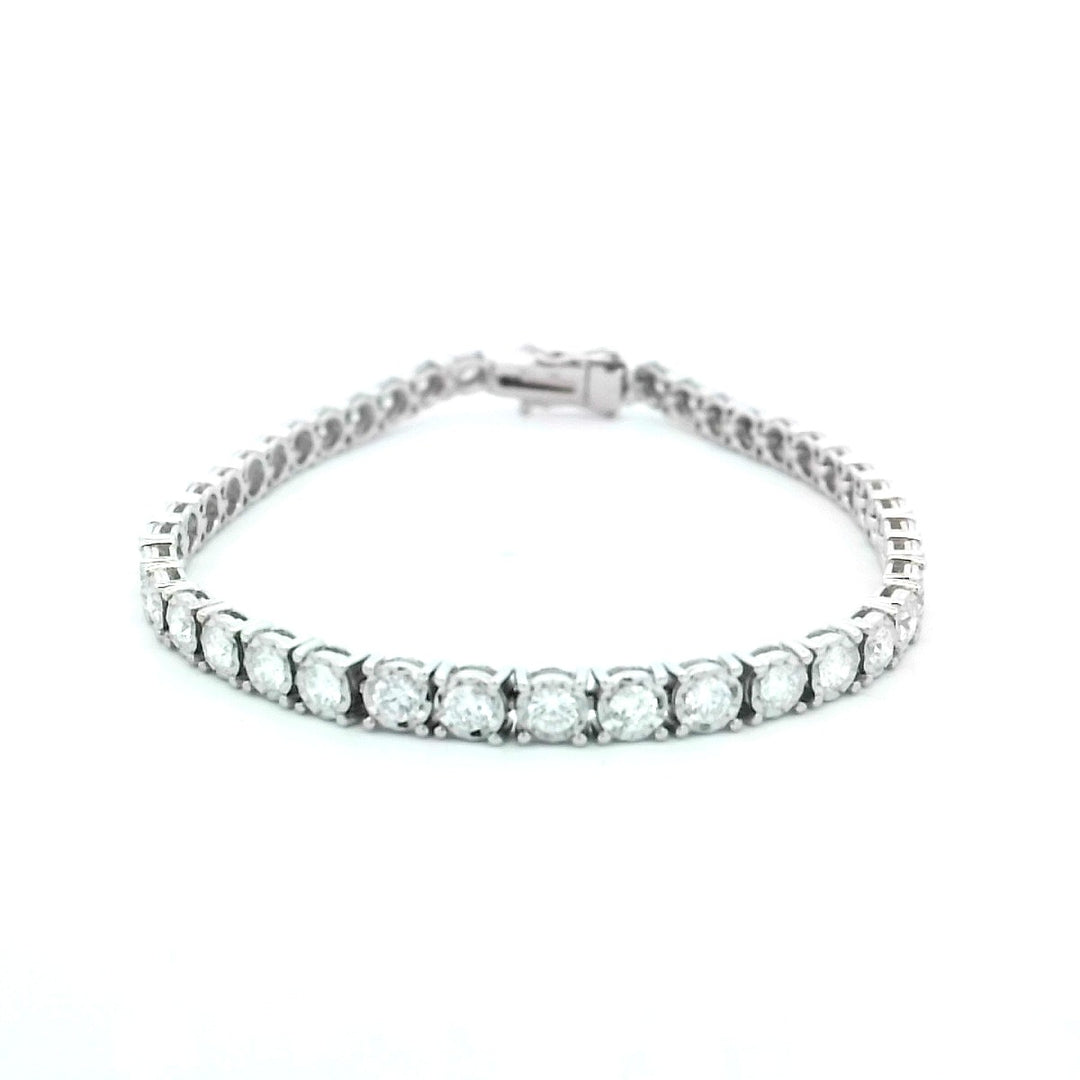 14K White Gold 3.00ctw Classic Diamond Tennis Bracelet