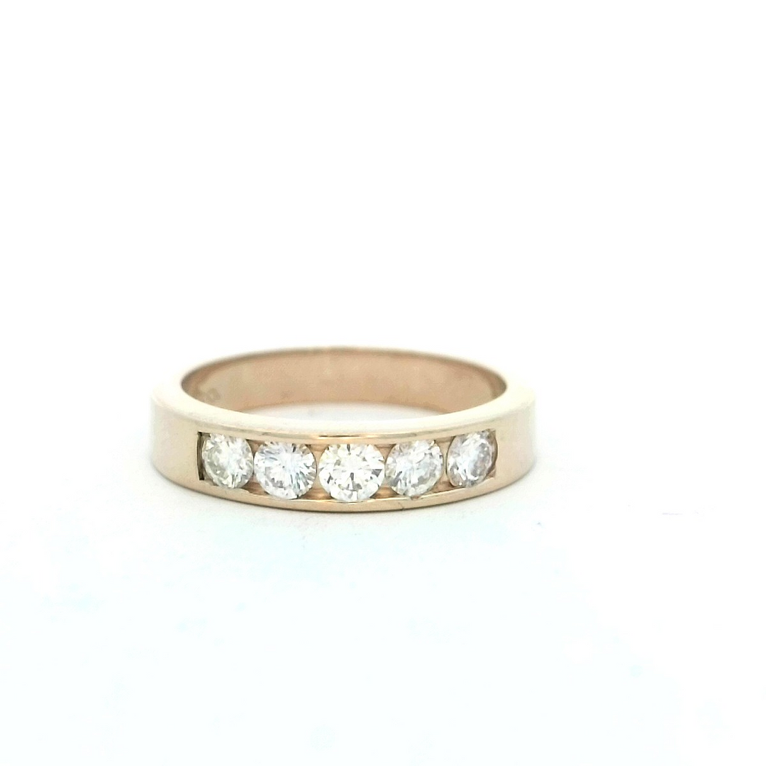 14kt Yellow Gold 0.50ctw Diamond Channel Wedding Band