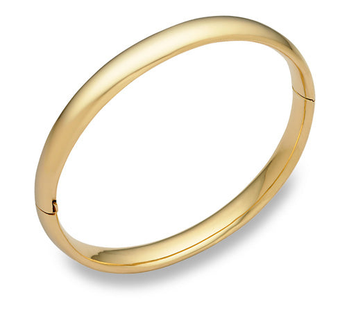 14kt Yellow Gold Byzantine Bangle Bracelet Elegance