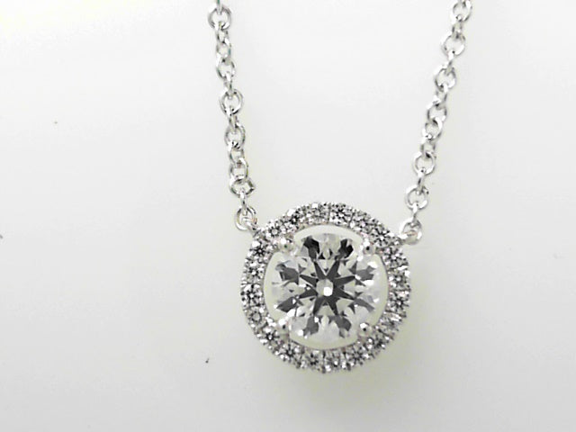 18K Gold Hearts on Fire Diamond Pendant Necklace