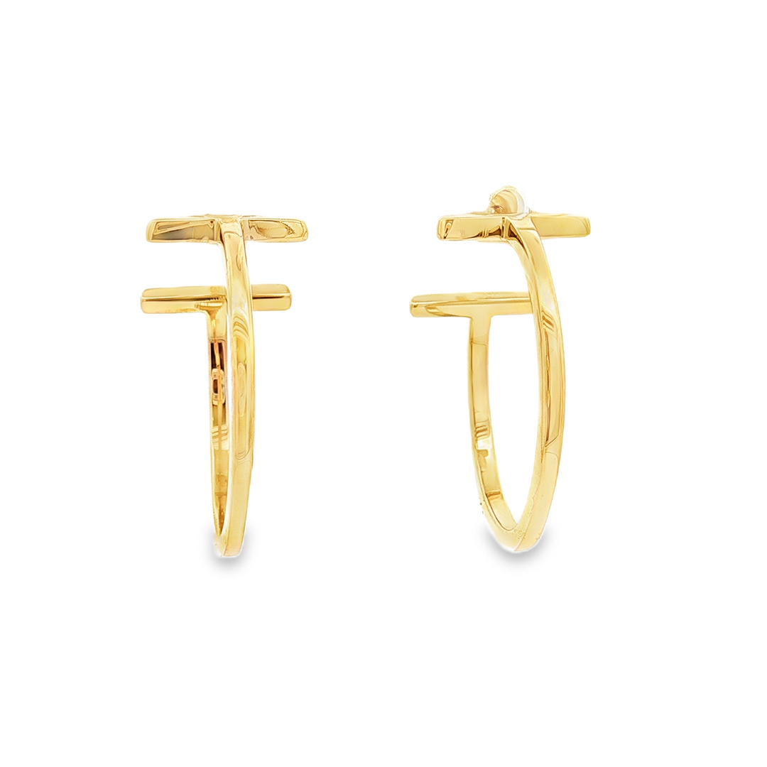 Precious Metal (No Stones) Earring