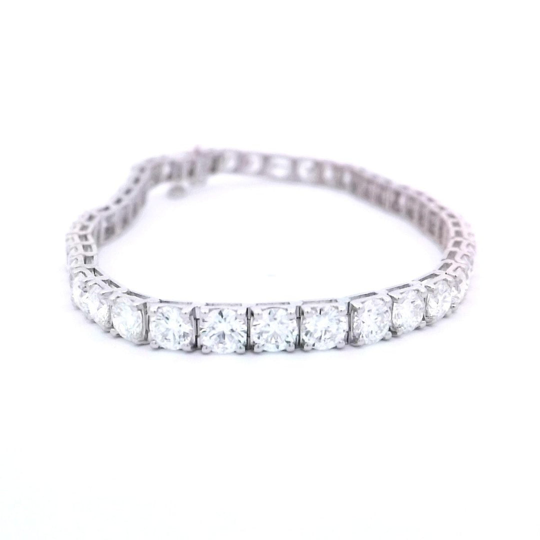 14kt White Gold 10ctw Lab Diamond Tennis Bracelet