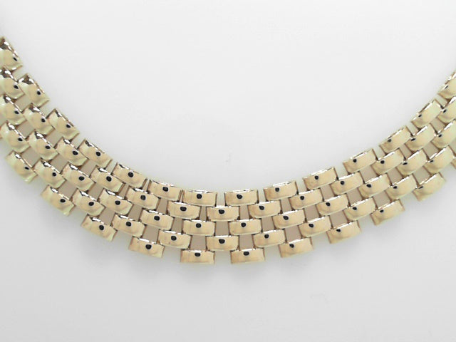 14K Italian Gold Panthere Chain Necklace - Luxe Design