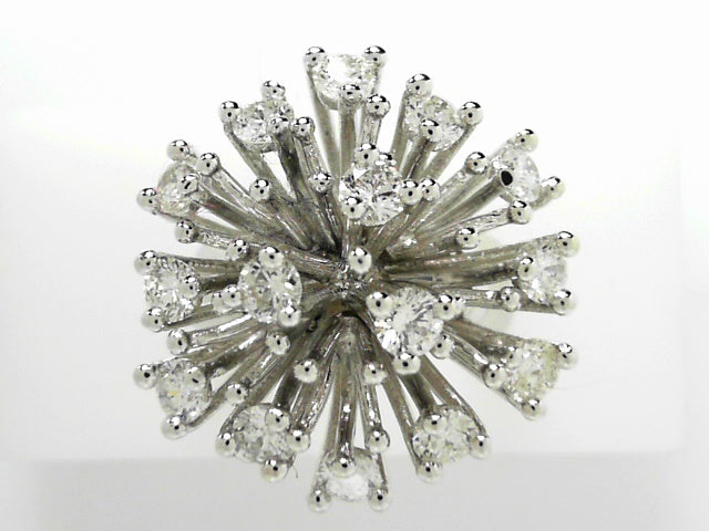 14K Gold 3.00ct Diamond Fancy Women's Statement Ring