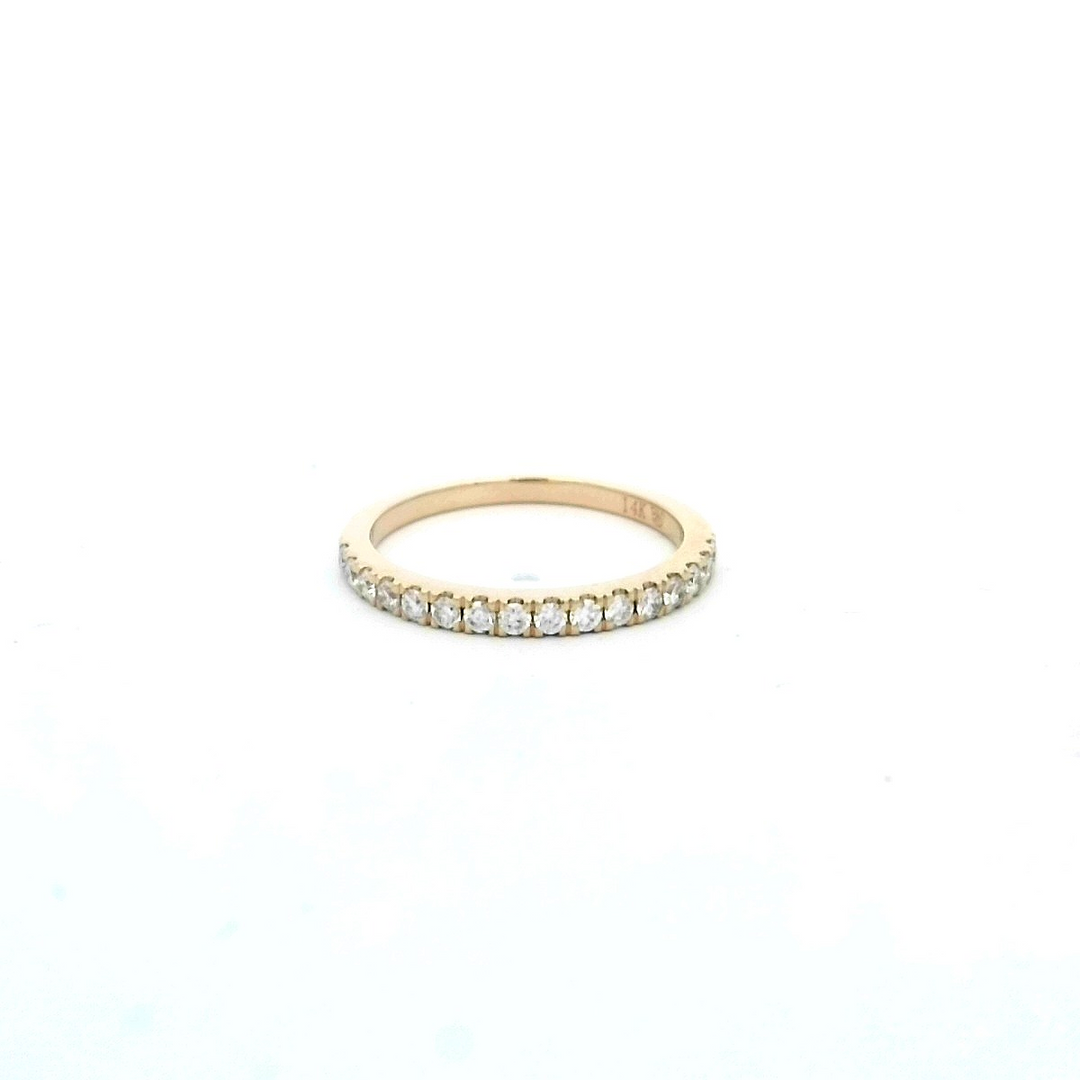 14kt Yellow Gold .27ctw In-Line Diamond Wedding Band