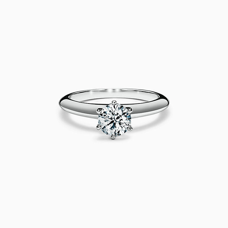 Tiffany Platinum .51ct Round Diamond Solitaire Ring