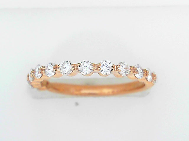 14kt White Gold Diamond Wedding Band Ring Sz 6