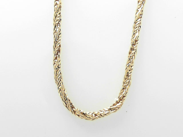 14kt Yellow Gold Twisted Franco Chain Necklace