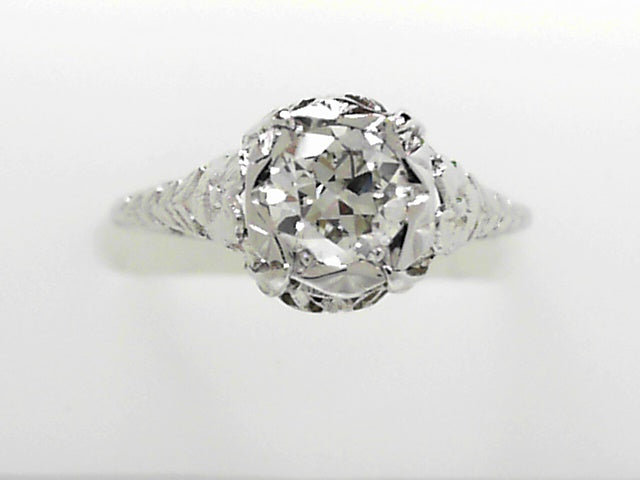 18K Gold Vintage 0.50ct Diamond Men's Euro Ring