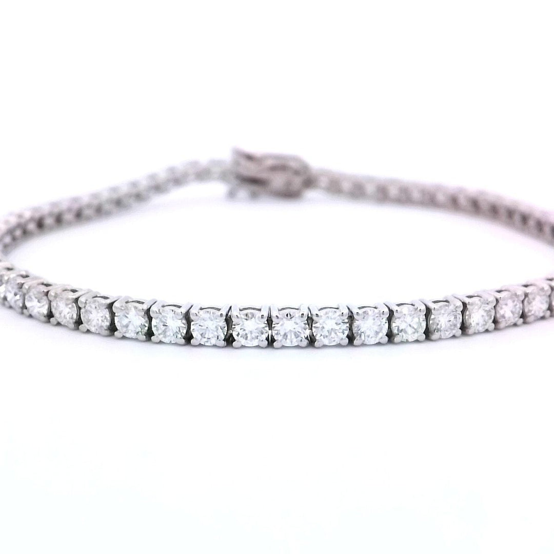 14K White Gold 5.15ctw Lab Diamond Tennis Bracelet