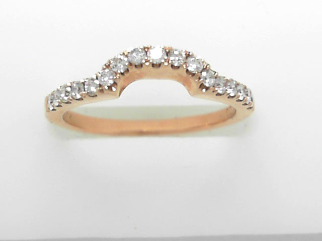 14K White Gold .35ctw Diamond Shadow Wedding Band