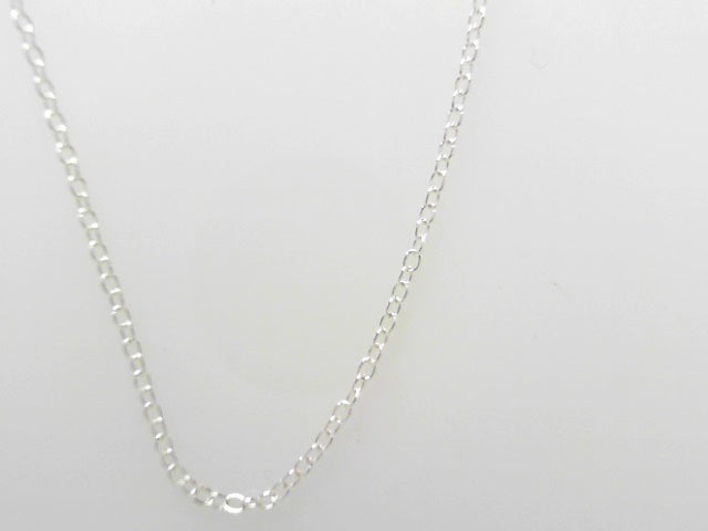 Classic 1.1mm Silver Forzanitina Cable Chain Necklace, 24