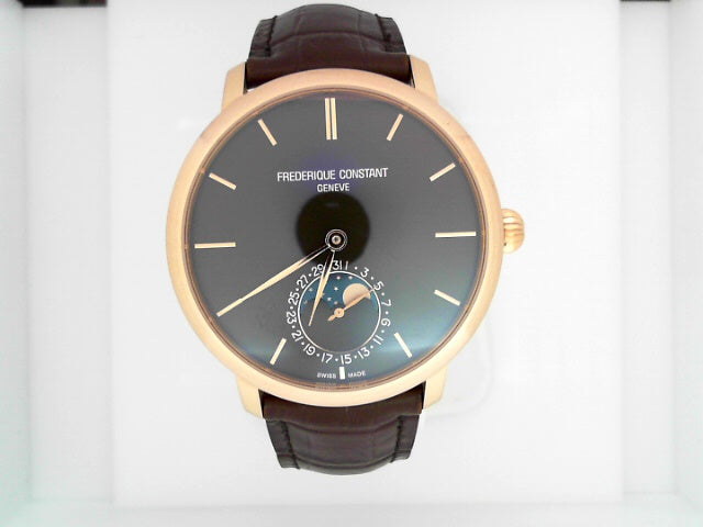 18K White Gold Frederique Constant Moonphase Luxury Watch