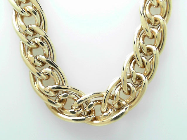 18K Yellow Gold Fancy Link Chain, 19.75 Inches