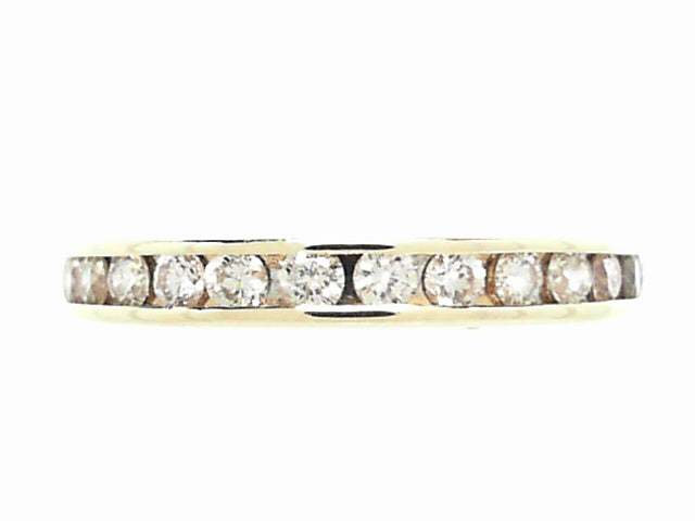14K Gold 1.00ctw Diamond Channel Eternity Ring, Size 8