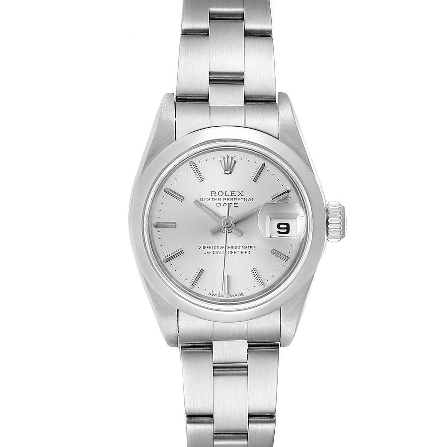 Authentic Rolex Date 26mm Stainless Steel Women's Watch