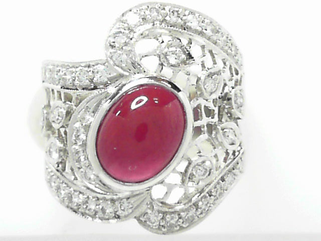 18K Gold Ruby Diamond Women's Luxury Bracelet