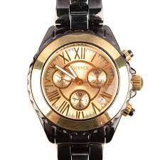 Vicence 14kt Gold Ceramic Chronograph Luxury Watch