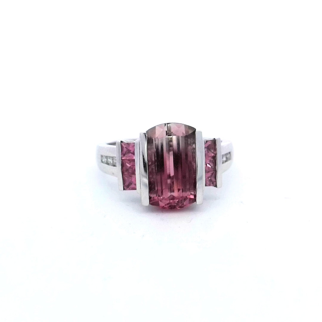 Delicate Pink Tourmaline Pendant Necklace in Elegant Design
