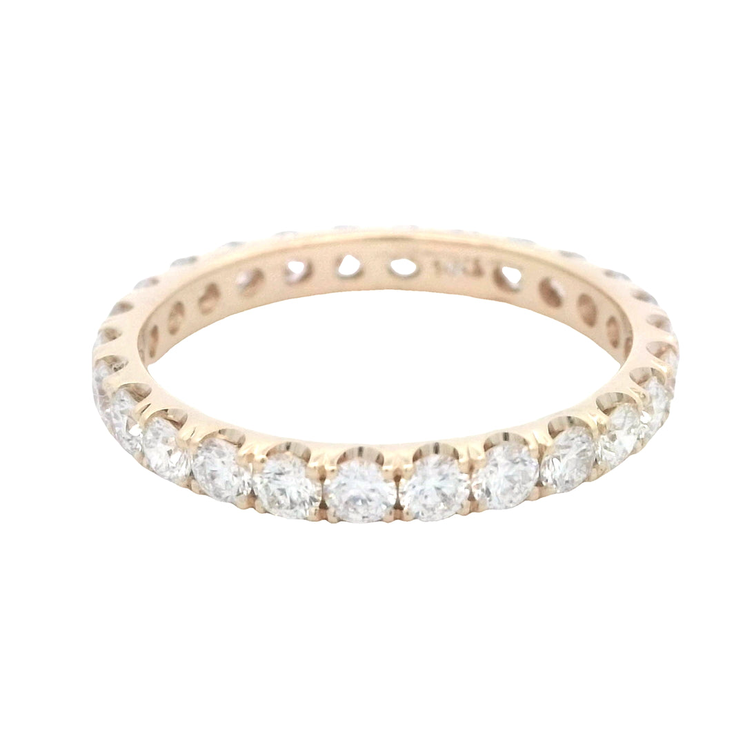 14kt White Gold .98ctw Diamond Eternity Wedding Band