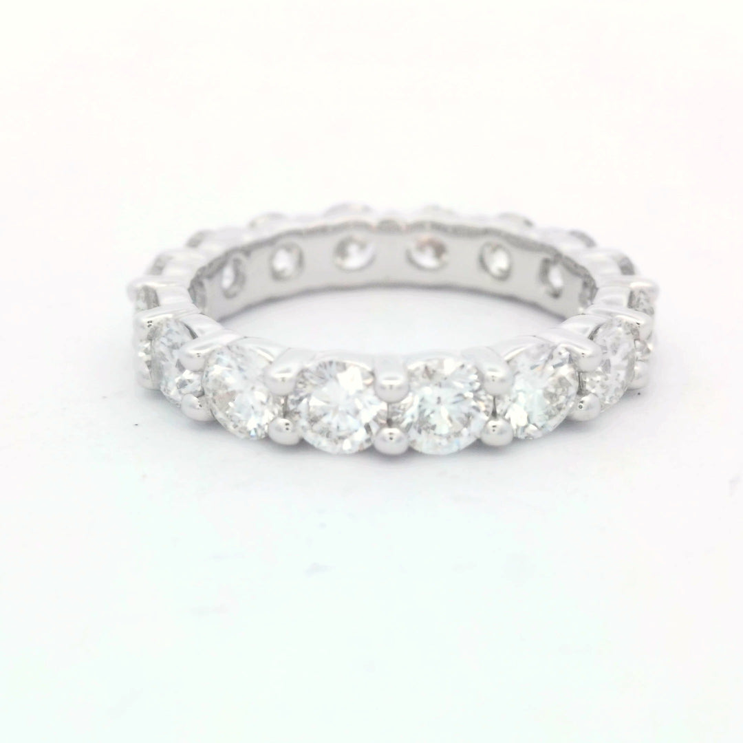 14kt White Gold 3.29ct Diamond Half Eternity Band