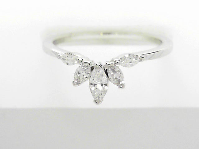 14K Gold Diamond Shadow Band Ring - Delicate Elegance