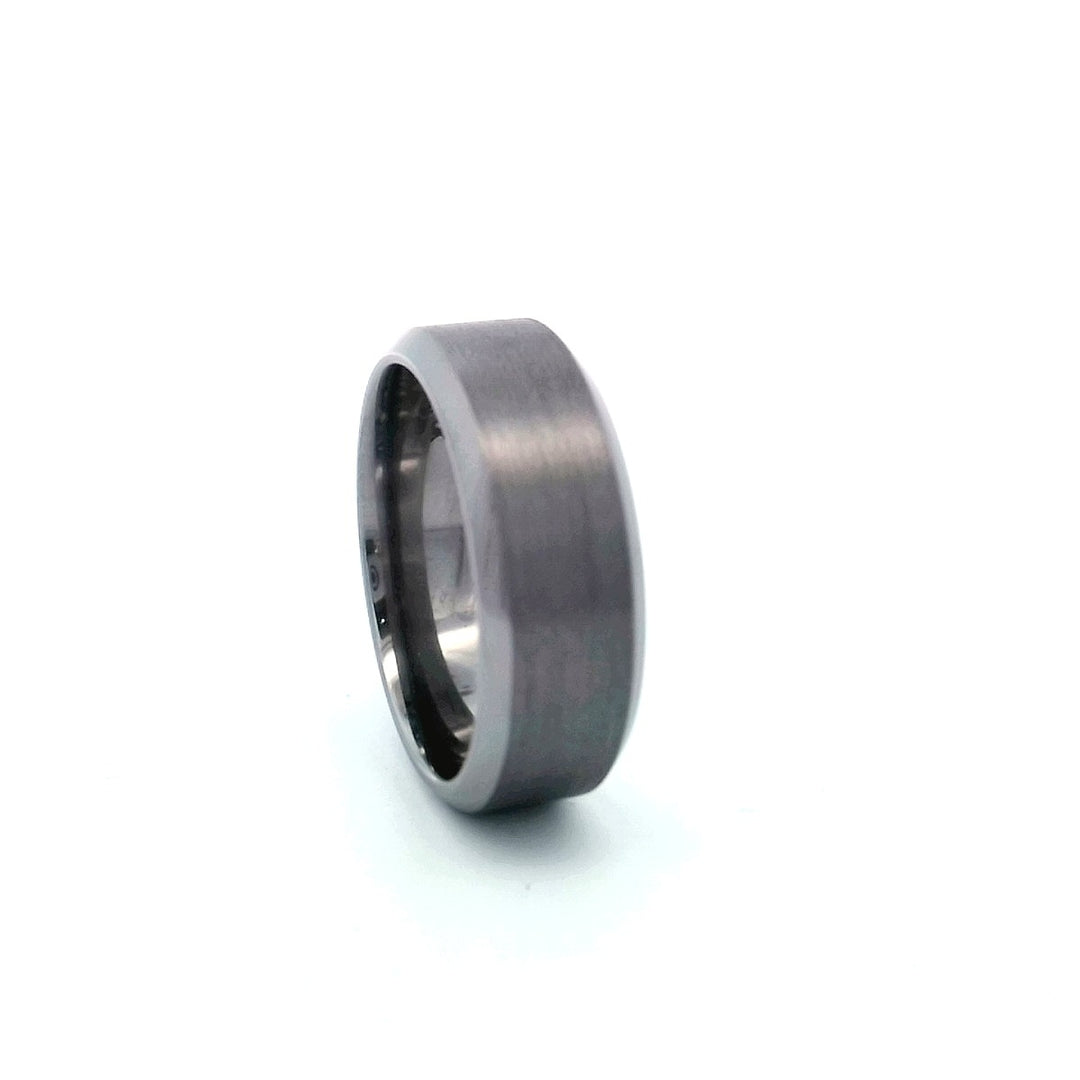 Modern Tantalum Men's Wedding Ring - Sleek 8mm Design