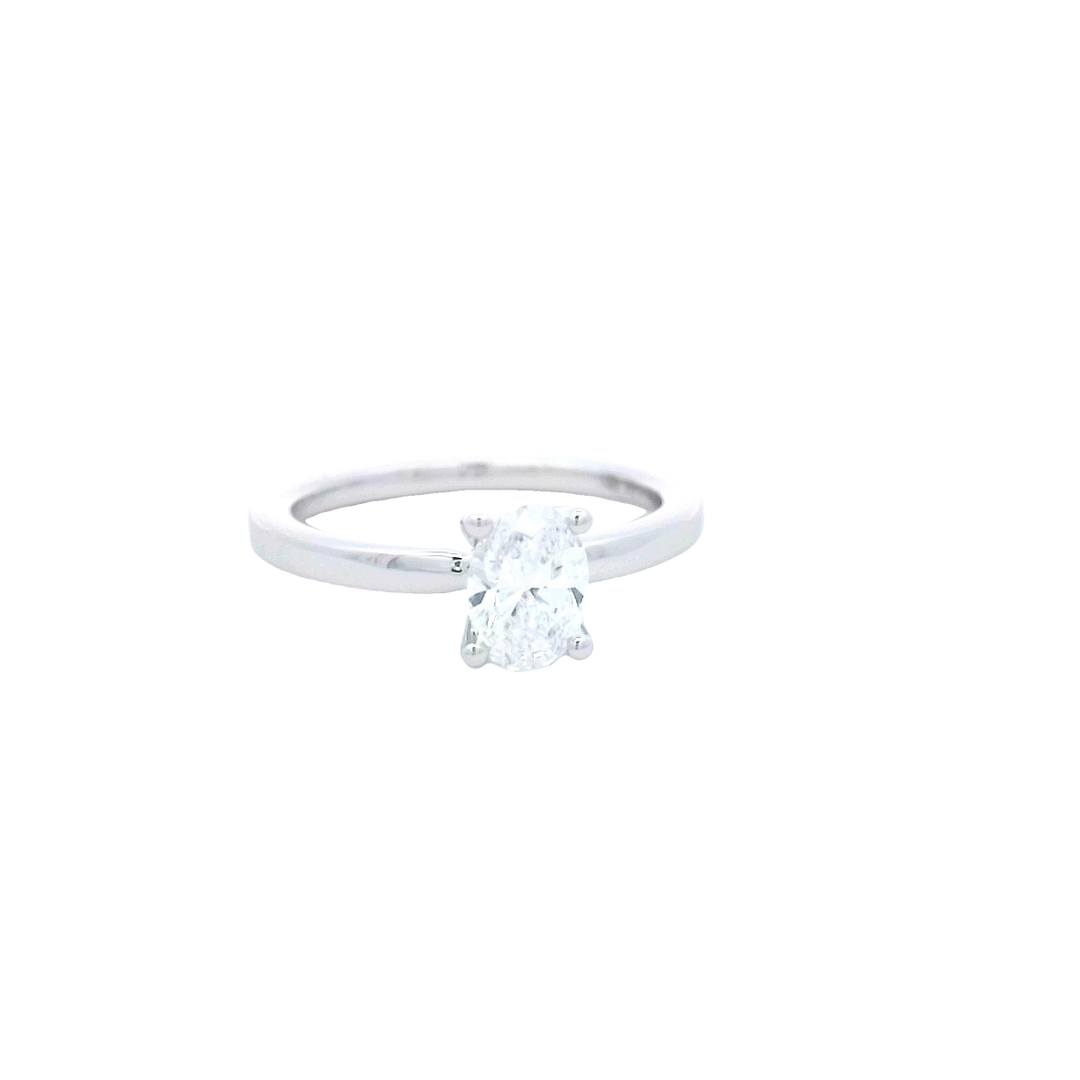 14kt White Gold 0.71ct Lab Diamond Solitaire Ring