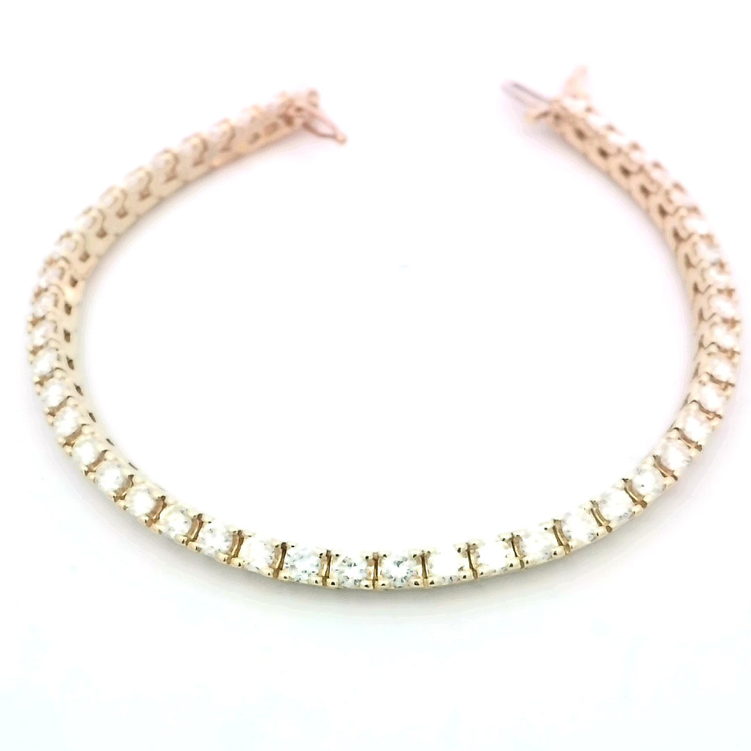 14kt Yellow Gold 3.25ctw Diamond Tennis Bracelet