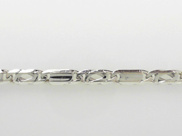 14K White Gold Delicate Ankle Bracelet, Lightweight Charm