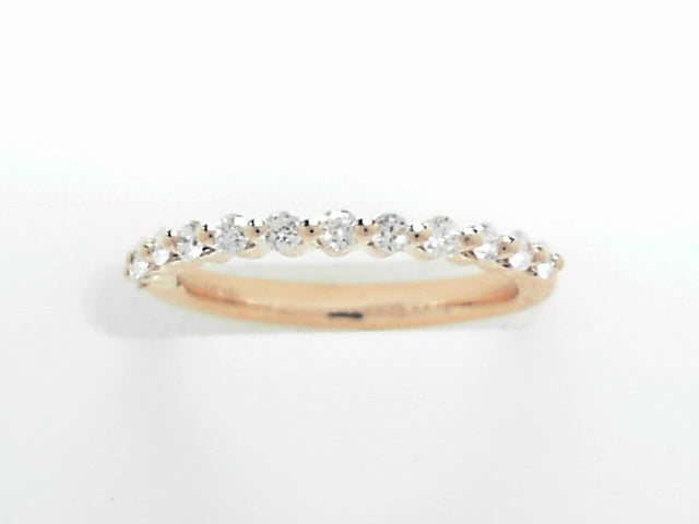 14K White Gold .25ctw Diamond Wedding Band Ring Sz 4