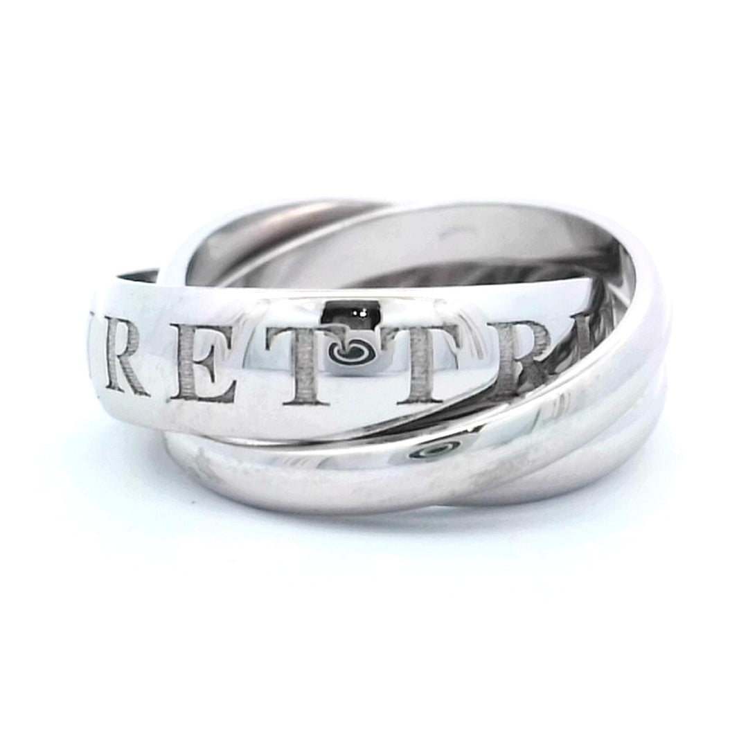 18K Cartier Trinity Ring, Size 6, 11.2g