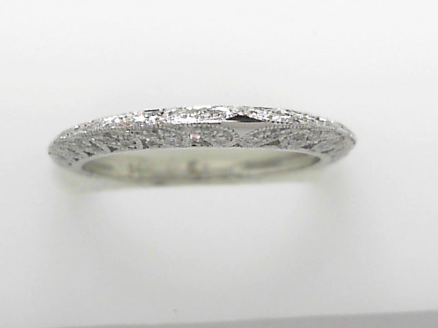 14K White Gold .25ctw Diamond Wedding Band Ring, Size 6