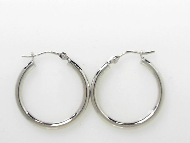 Classic 14K Gold 20mm Hoop Earrings - Timeless Elegance