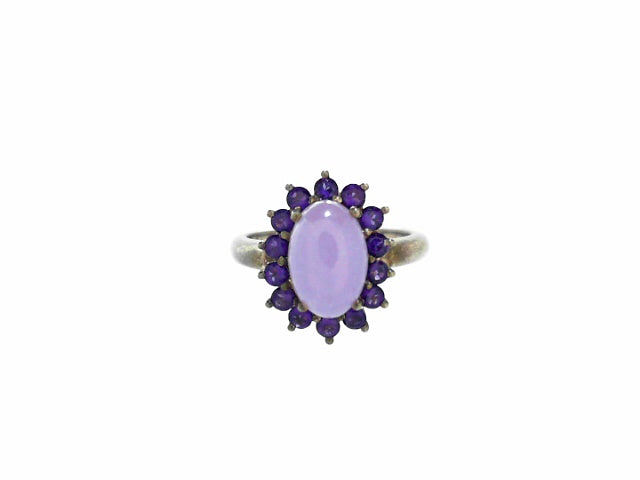 Lavender Amethyst Sterling Silver Statement Ring