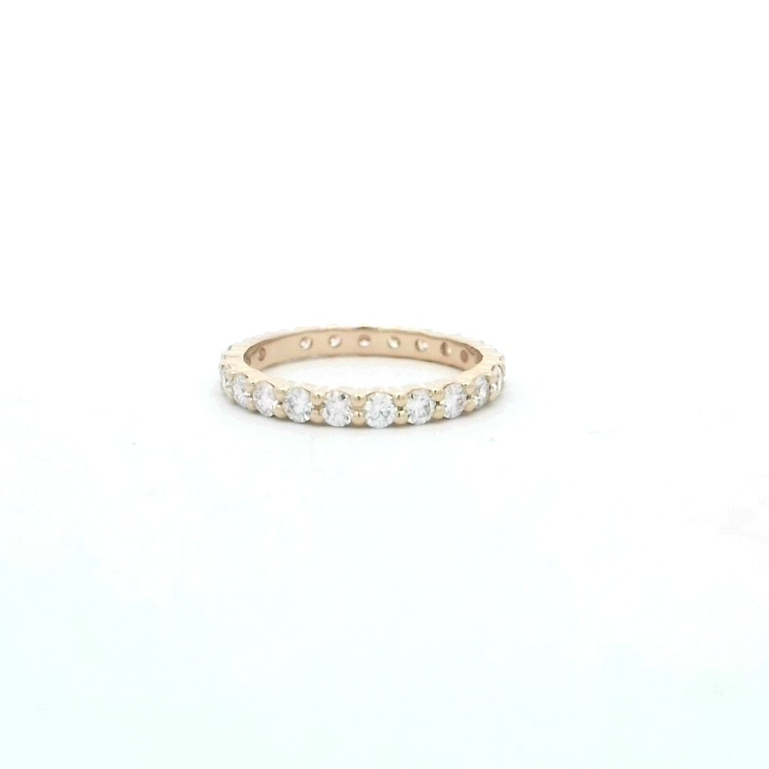 14kt White Gold 0.93ctw Ideal Diamond Eternity Wedding Band